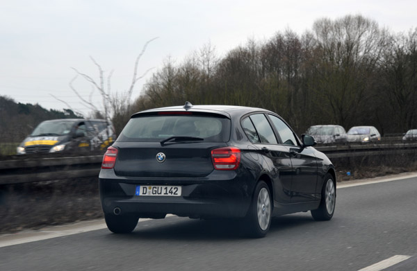 Little BMW on the Autobahn