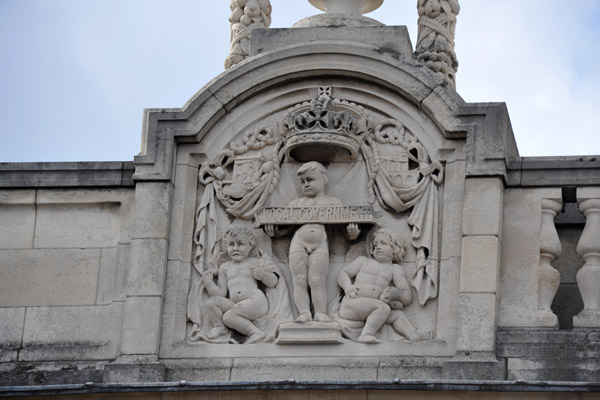 Carved relief Local Government, Department of the Taoiseach, Dublin