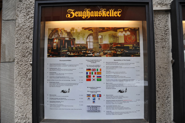 Restaurant Zeughauskeller, Zrich