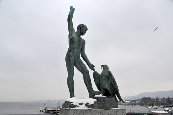 Ganymede statue, Lake Zrich