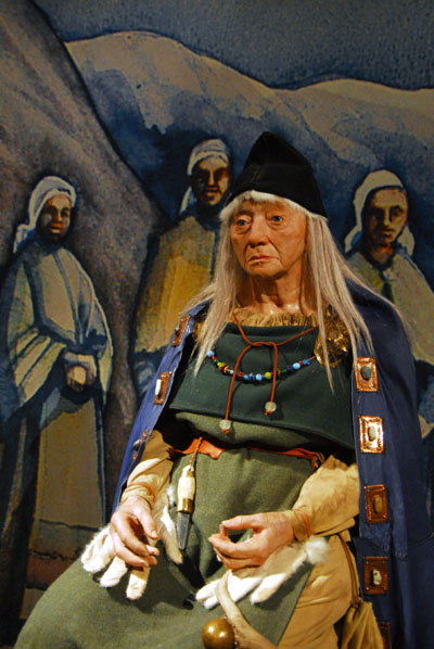 The seer þorbjörg from the saga of Eric the Red in Greeland