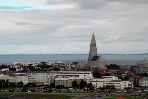 Hallgrímskirkja from the Perlan, Reykjavik