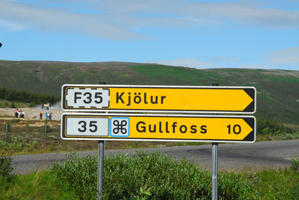 The road from Geysir to Gullfoss, Route 35