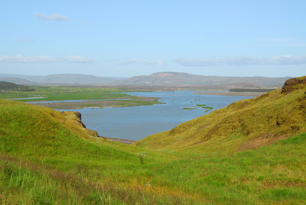 Þjórsá River from the old road