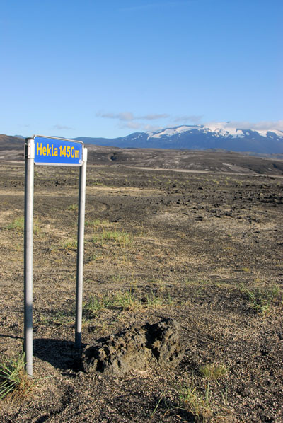 Mount Hekla - 1450m or 1491m (4892ft)