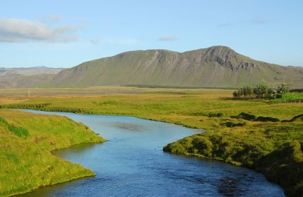 Vatnagarðslækur, a tributary of the Thjorsa River