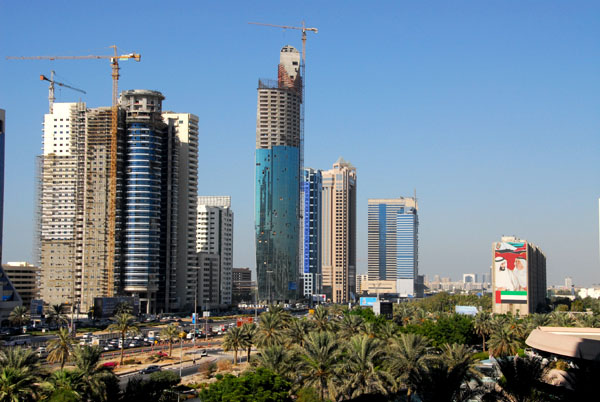 Several new towers rising across from the Trade Center, Oct 2006