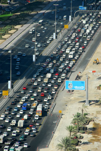 Typical afternoon traffic, Sheikh Zayed Road