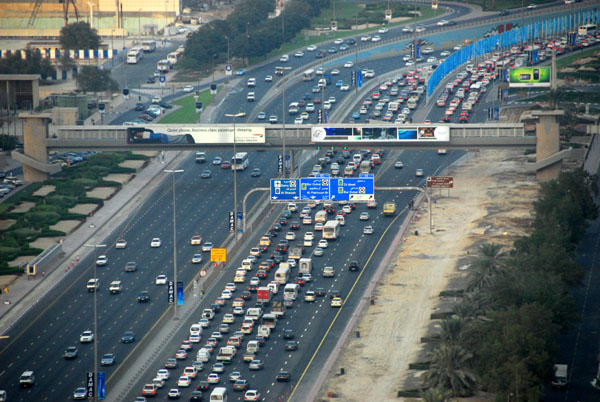 Traffic on Sheikh Zayed Road