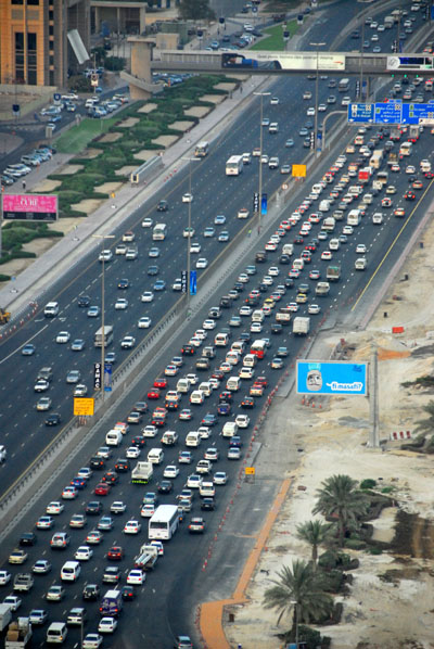 Traffic on Sheikh Zayed Road