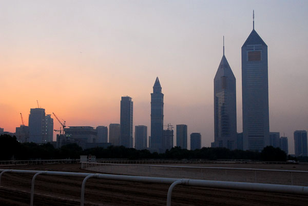 Sheikh Zayed Road at dusk
