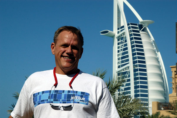 Richard Graff with the Burj al Arab