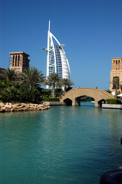 Burj al Arab and the Madinat Jumeirah canal