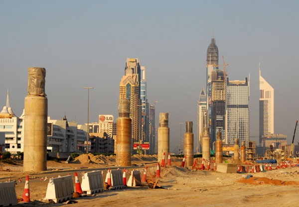 Dubai Metro Project along Sheikh Zayed Road