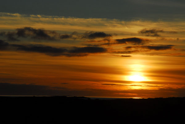 August sunset, 21:15, over Breiafjrur