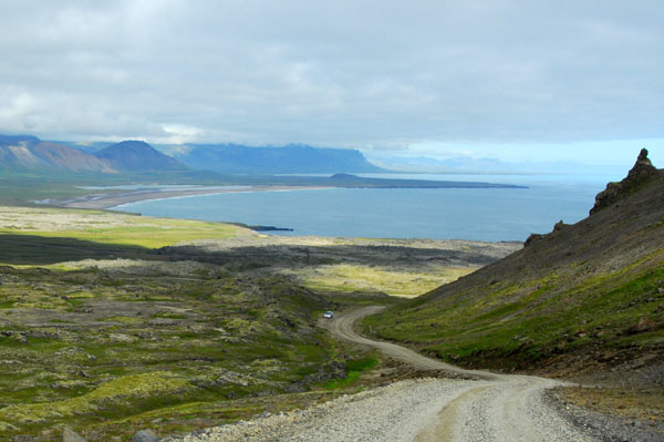 View of the southern coast of Snfellsnes Peninsula from Route 570
