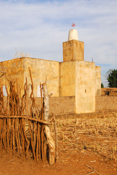 Mosque in the village on the north shore of the Bakoy River