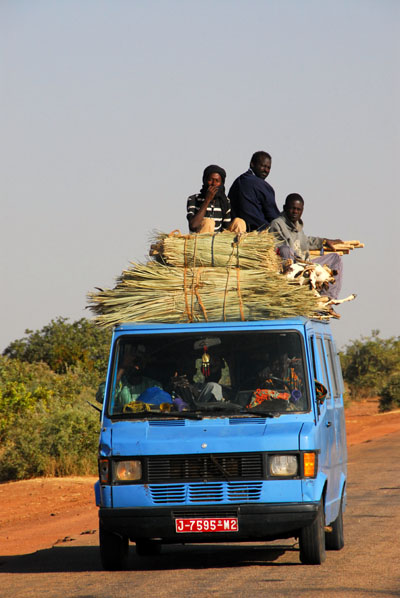 An African bus is never full....