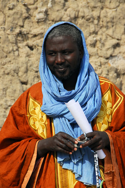 Teacher at Timbuktu's Koranic school
