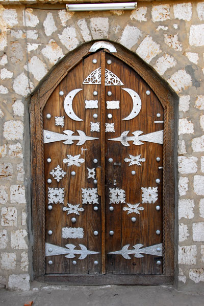 Ornate door at the Medersa Sidi Yahiya, Timbuktu