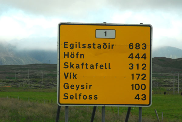 Departing Reykjavik on Iceland's Ring Road, counter clockwise