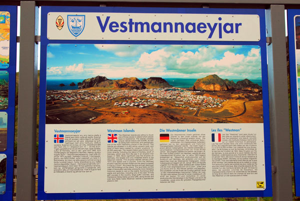 Information sign on the Westmann Islands