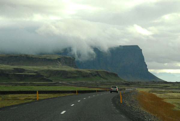 Iceland Ring Road along the base of the Vatnajkull