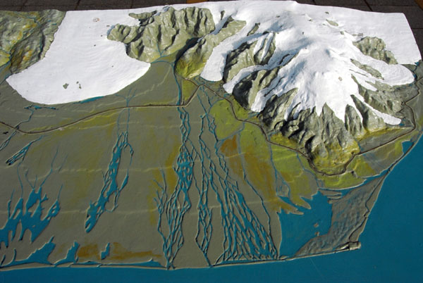 Relief model of Skaftafell and the Sandur