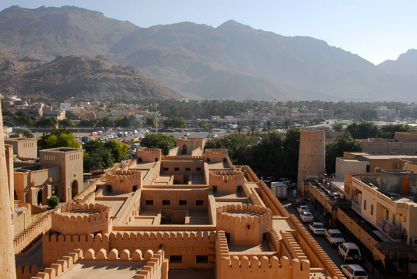 View of the souq from the main tower, Nizwa Fort