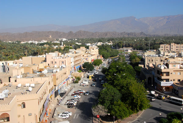 Nizwa's new town from the fort