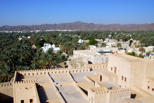 Roof of the fort seen from the main tower, Nizwa