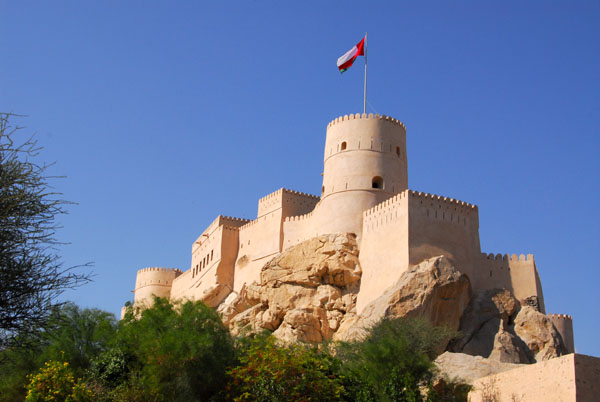 Nakhl Fort is about 100 km from Muscat