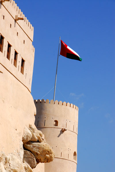 Omani flag, Nakhl Fort