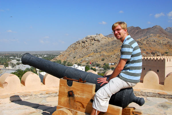 Florian on a cannon, Nakhl Fort