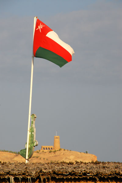 Omani flag, Al Sawadi Beach