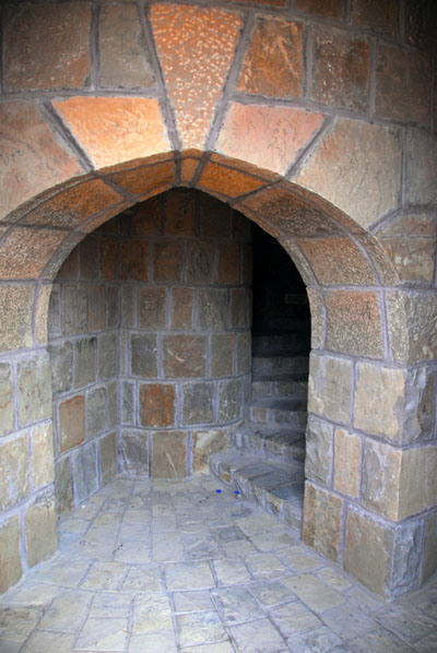 The base of the tower staircase