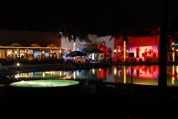 Al Sawadi Beach Resort at night