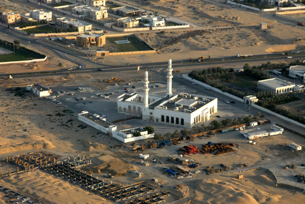 Mosque across from the airport, Sharjah