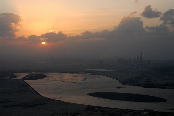 Sunset with the end of Dubai Creek