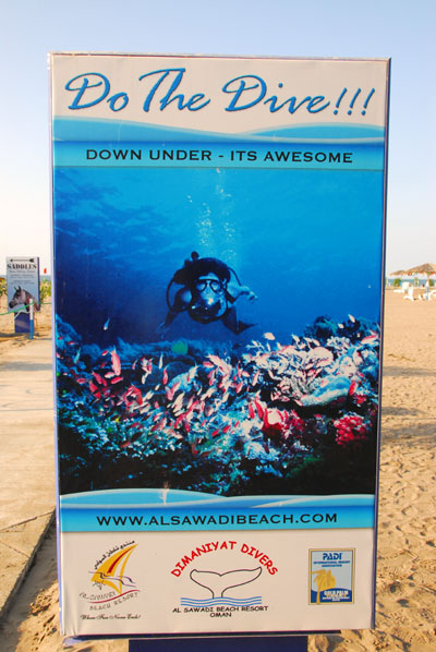 Dimaniyat Divers at the Al Sawadi Beach Resort