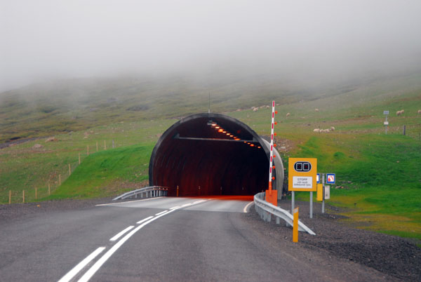5900m tunnel, Fskrsfjarargng, completed in 2005 on Hwy 96