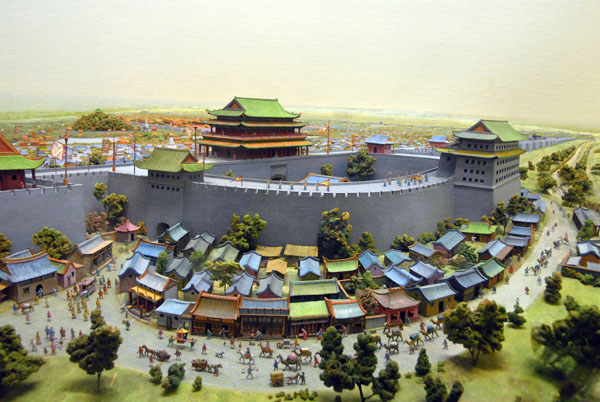 Model of the southern gate to Beijing, Hall of Asian Peoples