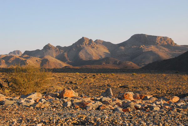 Western slope of the Hajar Mountains