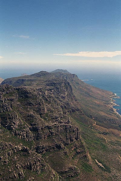 Looking south from the top of Table Mountain