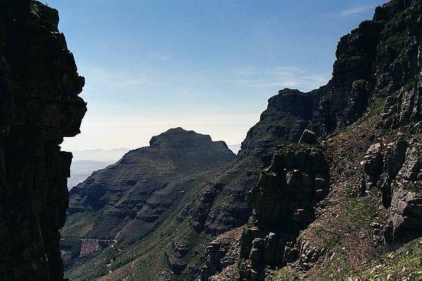 Climbing Platteklip Gorge, Table Mountain
