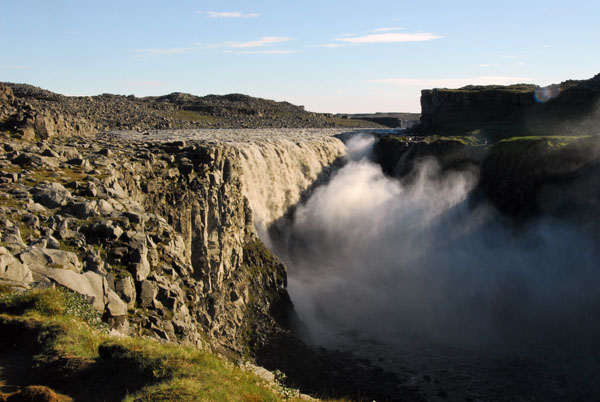 Up to 500 m3 of water per second falls 44m at Dettifoss