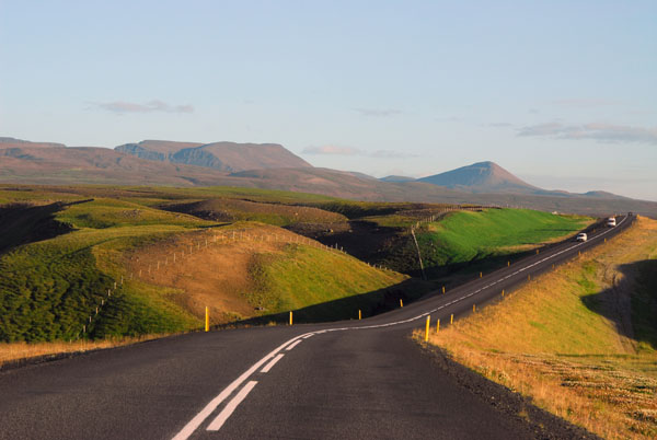 Route 85 heading south towards Húsavík