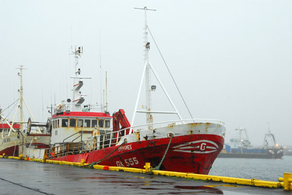 Icelandic fishing boat tied up at Grindavk