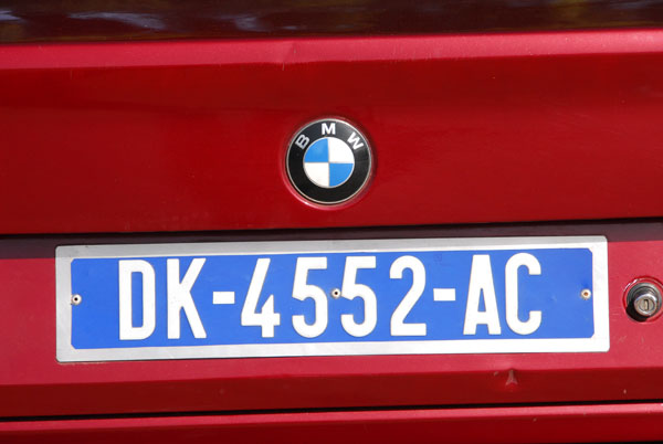 Senegal license plate DK-4552-AC