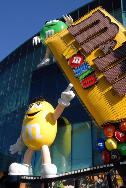 M&M shop on the Las Vegas strip
